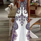 Gladys - Floral Print V-Neck Maxi Dress