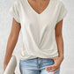 Maya | Twist Front V-Neck Top