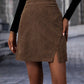 Christina - Women's Ribbed Velvet Skirt