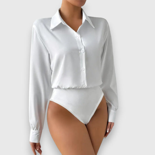 Amara – Elegant Shirt Bodysuit