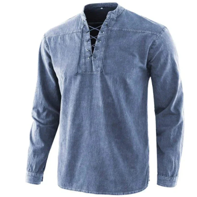 Hanski - Men's V-neck shirt