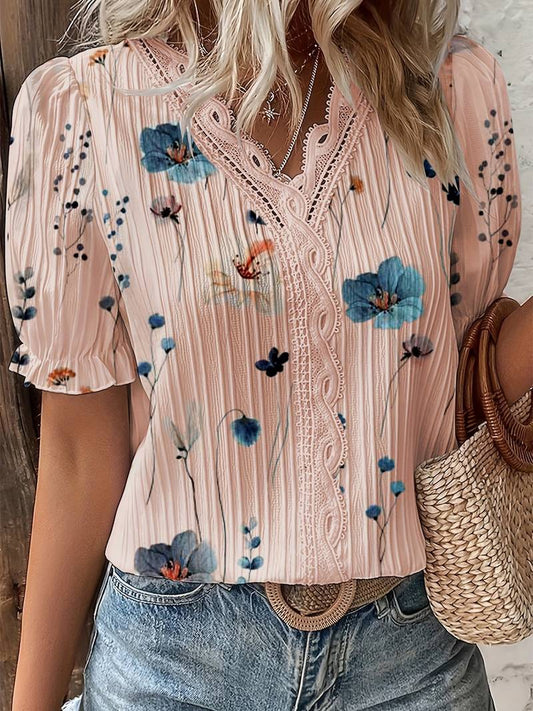 Esmeralda | Spring V-Neck Blouse 2025 Edition