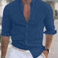 Matthias - Summer shirt with button closure for men