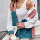 Blouse with Button Placket in Spring Colors – Lina