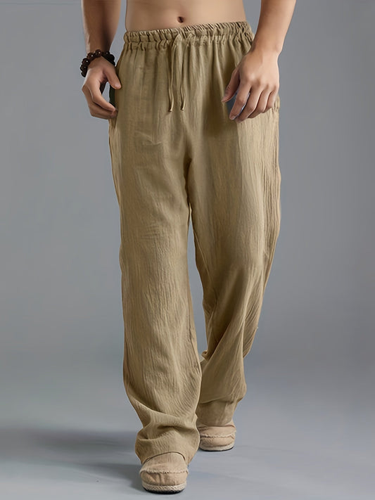 T-shirt - Casual - Cotton blend, Plain color, Drawstring - Perfect for Summer