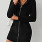 Iris - Winter dress with hood and zipper