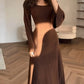 Maine - Elegant dress with long sleeves
