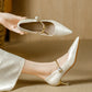 ZENDAYA | PEARL STRAP KITTEN HEELS