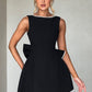 Elle | Pearl Bow Mini Dress