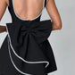Elle | Pearl Bow Mini Dress