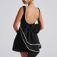 Elle | Pearl Bow Mini Dress