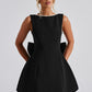Elle | Pearl Bow Mini Dress