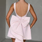 Elle | Pearl Bow Mini Dress