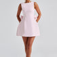 Elle | Pearl Bow Mini Dress