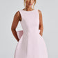 Elle | Pearl Bow Mini Dress