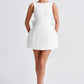 Elle | Pearl Bow Mini Dress