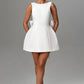 Elle | Pearl Bow Mini Dress