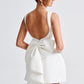Elle | Pearl Bow Mini Dress
