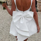 Elle | Pearl Bow Mini Dress