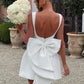 Elle | Pearl Bow Mini Dress