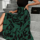 Luna – dress with floral print and round neckline
