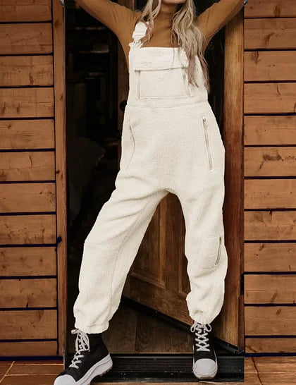 Martha - Women's thermal fleece overall with zip pockets
