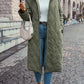 Birgitta - Long sleeve quilted down jacket with a hood