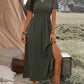 Lucy – Elegant short-sleeved dress with a choir collar