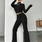 Mabel - Two-piece set with knitted long sleeve top and pants