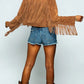 Amelia - Open jacket with fringed hem in suede look