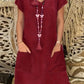 Karen – Casual Short-Sleeved Simple Spring Dress