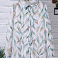 Trendy women's blouse with abstract pattern and button placket – Marlene