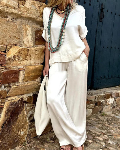 Faye - comfortable summer set [top+pants]