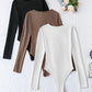 3-Pack Casual Long Sleeve Bodysuits for Women
