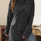 Asymmetric Summer Shirt with Waterfall Collar - Liora