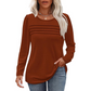 Pleated Long Sleeve Tunic Top in Spring Style 2025 – Sarah