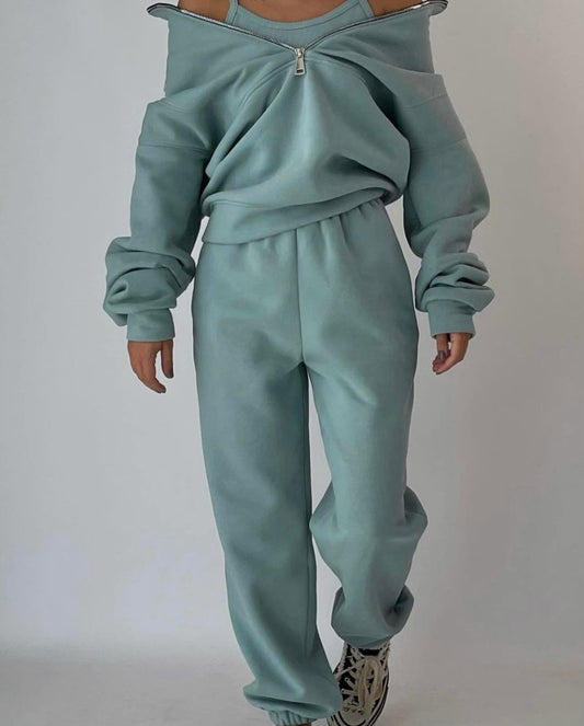 Evy Lounge Set | Cozy Fleece Combination