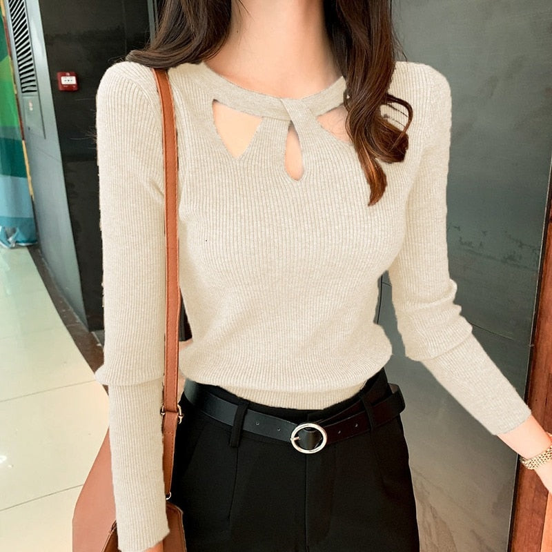 FloortjesShirt I Pullover with Cutouts for Women