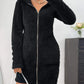 Iris - Winter dress with hood and zipper