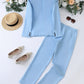 Women’s Classic Style Notched Lapel Blazer Set