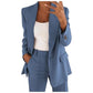 Women's Suit Set with Blazer and Pants in Solid Color - MiraSet