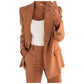 Women's Suit Set with Blazer and Pants in Solid Color - MiraSet