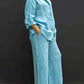 Ira - Casual linen set with button placket
