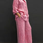 Ira - Casual linen set with button placket