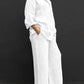 Ira - Casual linen set with button placket