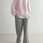 Polly - Pink Monochrome Sweater