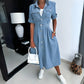Caterina - Denim Midi Dress