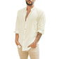 Albert - Airy Men's Shirt With Long Sleeves And Stand-up Collar