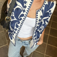 Raina - Embroidered Floral Cropped Vest