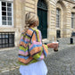 Margo - striped chic knitted cardigan